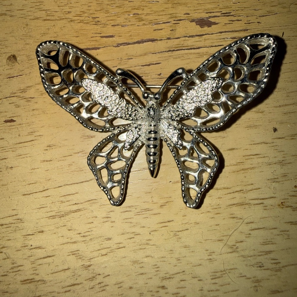 Silver Butterfly Sarah Coventry Pin